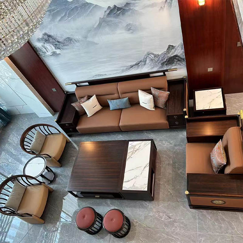 Compared to panel or metal-framed sofas, what are the overwhelming advantages of solid wood sofas in terms of durability?